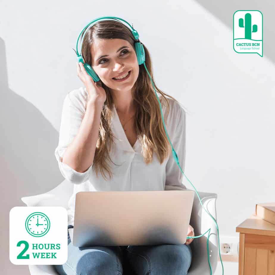 2 HOURS A WEEK | Live Online Spanish Course - Cactus BCN Languages - Weeks Live Online Training
